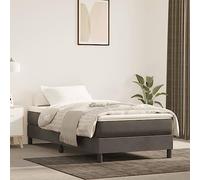 LoogCape Matelas de lit à Ressorts ensachés 90x190x20 cm Ferme Moyen Gris foncé, Soutien Ergonomique, Confort Respirant pour Chambre Adulte ou Enfant, idéal pour Un Sommeil réparateur