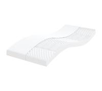 LoogCape Matelas en Mousse Blanc 90x190 cm 7 Zones dureté 20 ILD pour Sommeil Confortable Soutien Ergonomique Chambre Adulte Enfant bébé
