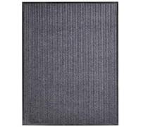 LoogCape Paillasson en PVC - Gris - 117 x 220 cm - Dos antidérapant - Pour entrée de maison, couloir, intérieur et extérieur, balcon, terrasse - Fonction d'aspiration résistante aux intempéries