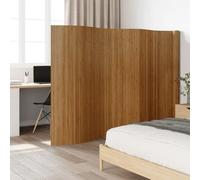 LoogCape Paravent en bambou marron 600 x 165 cm pliable et pliable pour salon, chambre à coucher, bureau, brise-vue et aménagement d'espace, mobile et opaque, durable et imperméable