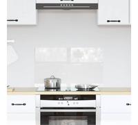 LoogCape Paroi arrière de cuisine en verre trempé - 70 x 40 cm - Résistant à la chaleur - Passe au lave-vaisselle - Design moderne et durable - Pour cuisine, four, ustensiles de cuisine, ménage et