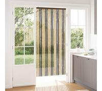 LoogCape Rideau moustiquaire chenille marron foncé beige 90 x 200 cm - Moustiquaire pour portes et fenêtres - Autocollant et magnétique, perméable à l'air - Pour chambre à coucher, porte de balcon