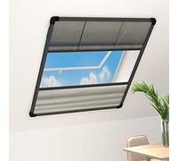 LoogCape Store plissé pour fenêtre - 80 x 100 cm - Cadre en aluminium avec store - Moustiquaire contre les moustiques, les guêpes, les mouches et le pollen