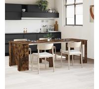LoogCape Table à dîner Extensible 240 x 85 cm en Bois d'ingénierie Chêne fumé pour Salle à Manger Moderne, Polyvalente, Pliable, adaptée à la Cuisine, au Repas, au Travail ou aux Loisirs créatifs