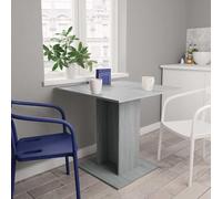 LoogCape Table à dîner Sonoma Gris 80x80x75 cm en Bois d'ingénierie Robuste, Meuble de Salle à Manger Moderne, Stable, Design scandinave, idéal pour Repas, Cuisine, Espace Compact