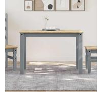 LoogCape Table à Manger Panama Gris 112x60x75 cm en Bois Massif de pin, Meuble modulable, Design scandinave Rustique pour Cuisine Salle à Manger, capacité Maximum 110 kg par siège