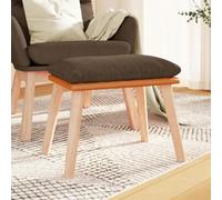 LoogCape Tabouret rembourré marron 45 x 29,5 x 35 cm en tissu et cuir synthétique, polyvalent comme repose-pieds, cube ou espace de rangement, idéal pour le salon, la chambre à coucher et le couloir