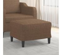 LoogCape Tabouret rembourré marron 60 x 50 x 41 cm en tissu pour salon, chambre à coucher, chambre d'enfant et couloir avec espace de rangement et pieds en bois
