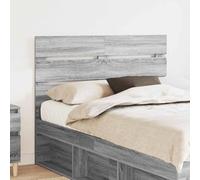 LoogCape Tête de lit rectangulaire en bois Sonoma gris, 138 x 3 x 100 cm, robuste, durable, pour chambre à coucher, panneau mural, accessoire design moderne