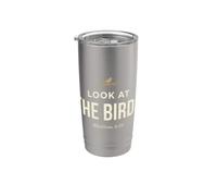 Look At The Birds Christian Bible Verse Matthew 6 26 Faith Gobelet isotherme en acier inoxydable double paroi