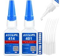 LOOLIFL 20ml 401/406 Instant Strong Super Glue Universal Superglue puissante colle instantanée pour résine céramique verre métallique séché rapidement L414-20ml-1pcs