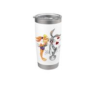 Looney Tunes Bugs and Lola Kiss Valentine's Day Gobelet isotherme en acier inoxydable double paroi