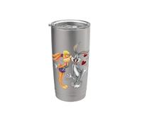 Looney Tunes Bugs and Lola Kiss Valentine's Day Gobelet isotherme en acier inoxydable double paroi