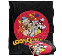 Looney Tunes Logo Group Plaid Ultra Doux au Toucher Soyeux - 152 x 127 cm