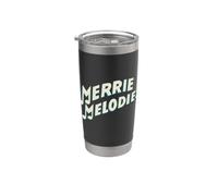 Looney Tunes Merry Melodies Logo Gobelet isotherme en acier inoxydable double paroi