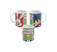 Looney Tunes Tasse à café en céramique, motif Bugs Bunny, Duffy Duck, Marvin, 320 ml