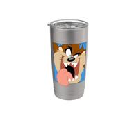 Looney Tunes Taz Closeup Gobelet isotherme en acier inoxydable double paroi