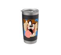 Looney Tunes Taz Closeup Gobelet isotherme en acier inoxydable double paroi