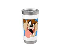 Looney Tunes Taz Closeup Gobelet isotherme en acier inoxydable double paroi
