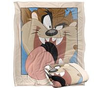 Looney Tunes Taz Closeup Plaid ultra doux au toucher soyeux - 152 x 127 cm