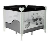Bambisol Parc Bébé Pliant 90 x 90 cm avec Rehausse, Fond de Parc et Sac de Transport - Espace de Jeux pour Bébé de 0 à 3 Ans