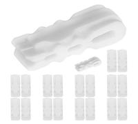 LOORGVEL 20pièces Clips de Fermeture de Sacs sous Vide Pince Scelleuse Glissante Réutilisable pour Aliments Vêtements et Literie Compacte pour Conservation et Rangement