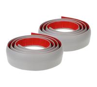 LOORGVEL Bande de Transition de Sol Autocollante en Pvc 2 Rouleaux Résistante à L'usure Différence de Hauteur Jusqu'à 5 Mm pour Sols Irréguliers