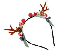 LOORGVEL Bandeau Cerf de Noël Antenne de Renne Accessoire de Cheveux pour Fêtes Cosplay et Photographie