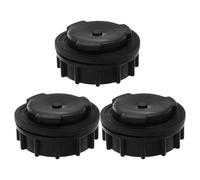 LOORGVEL Bouchon de Vidange en Plastique Noir pour Grand Conteneur pour Poubelle Extérieure 660l Conception Étanche Lot de 3 et Prévention Stable des Fuites