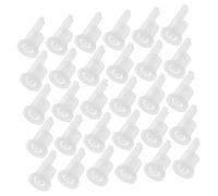 LOORGVEL Bouchons Intérieurs en Plastique pour Flacons D’huile Essentielle 200 Pièces 18 Dents Étanches Contrôle Précis Dosage Usage Personnel Aromathérapie