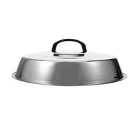 LOORGVEL Cloche Rectangulaire en Acier Inoxydable Couvercle Alimentaire de Dôme, Résistante la Chaleur pour Barbecue Extérieur