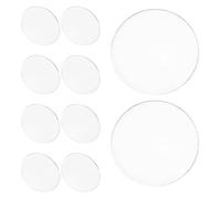 LOORGVEL Éclairage par Projecteur en Verre 20 Pièces Lentilles Dôme Transparentes pour Spots LED Couvercles de Protection Étanches pour Décoration Paysagère et Extérieure