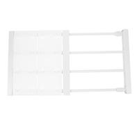 LOORGVEL Étagère à Tension Réglable Séparateur de Rangement pour Étagères et Sweaters pour Placard en Plastique et Acier Carbone pour Organiser Bibliothèques et Placards