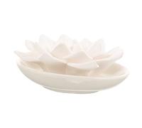 LOORGVEL Fleur Diffuseur de Parfum en Plâtre Blanc, Diffuseur de Pierre Décoratif pour Huiles Essentielles, pour Salle de Bain et Ambiance Intérieure