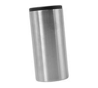 LOORGVEL Isolateur à Canette de Bière 12 Oz en Acier Inoxydable Noir | Double Paroi, Fond Antidérapant en Caoutchouc, Maintient la Boisson en Place, pour Paquet et Voyage