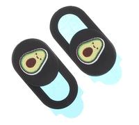 LOORGVEL Lot de 2 Caches-caméras de Confidentialité Ultra-Fins en Plastique Couleur Avocat, Protection Webcam Compatible Ordinateurs Portables, Tablettes et Pc, Couverture Légère