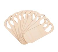 LOORGVEL Panneau suspendu, Panneau en bois suspendu, 10Pcs, khaki, not easy to, blank for creative drawing, DIY crafts