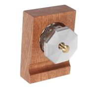 LOORGVEL Porte-plume de Calligraphie en Bois avec Pot Encrier Verre Sécurisé, Repose-plume Rustique pour Plume Calligraphie, pour Bureau et Pratique D’écriture Confortable