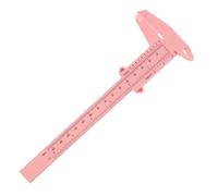 LOORGVEL Règle à Sourcils en Plastique Rose 150 Mm, Mini Taille Facile à Transporter pour Maquillage, Mesure Précise et Restructuration des Sourcils