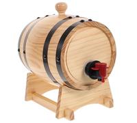 LOORGVEL Tonneau en Bois pour Vin avec Robinet Et Support Seau Pratique pour Bar Et Cave À Vin DéCoration Authentique pour Maison Et Pub FûT Artisanale ÉCologique 7.87X6.30X6.30In