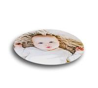 LOOXIS Photo comestible personnalisée ronde, à personnaliser - Anniversaire, Baptême, Mariage - Flan rond 18cm de diamètre