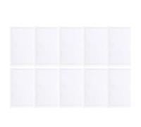 LOPUNER 10 pièces Pochettes Adhésives Étanches PVC pour Carte de Stationnement Porte Étiquette Transparent Polyvalent pour Pare Brise Voiture Boîte et Bureau Support pour Documents et