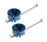 LOPUNER 2 Pièces Boîte Électrique Plafond Ronde avec Barre de Suspension Compatible Linsky Apbn Diamètre Support Robuste pour Luminaires Bleu