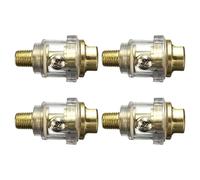 LOPUNER 4pcs Lubrificateur d'air Graisseur d'huile, mini graisseur d'outils pneumatiques, interface 1/4, aluminium, pour travail du bois