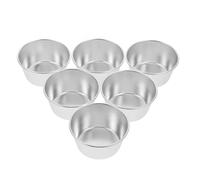 LOPUNER 6pièces Moules Ronds Antiadhésifs pour Pudding Résistants Chaleur Moules à Muffins et Coupes à Dessert Polyvalentes pour Cuisson Maison