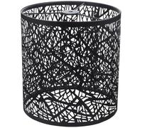 LOPUNER Abat-jour Motif Ajouré Sculpté Moderne en Fer Noir pour Lampe de Table E27 et Adapté pour Lampadaire de Bureau Lampes sur Pied