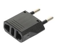 LOPUNER Adaptateur Supports Européen en Noir de 6a 220v Cuivre Prise Compatible de Conversion pour Voyages d'affaires Internationaux