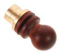 LOPUNER Bouchon de Calebasse en Bois et Laiton pour Bouteille de Vin, Bouchon Décoratif Traditionnel, Étanchéité Fine et Usage Polyvalent pour Gourde à Vin