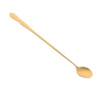 LOPUNER Cuillère à Mélanger Manche Long Élégant en Acier Inoxydable Ustensile Cuisine Inox Facile à Nettoyer et Design Raffiné pour Miel et Café