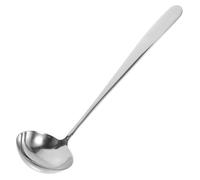 LOPUNER Cuillère de Table en Acier Inoxydable Argentée Multifonction pour Remuer et Servir, Cuisine à Domicile et Restaurant, Ustensile Robuste et Pratique